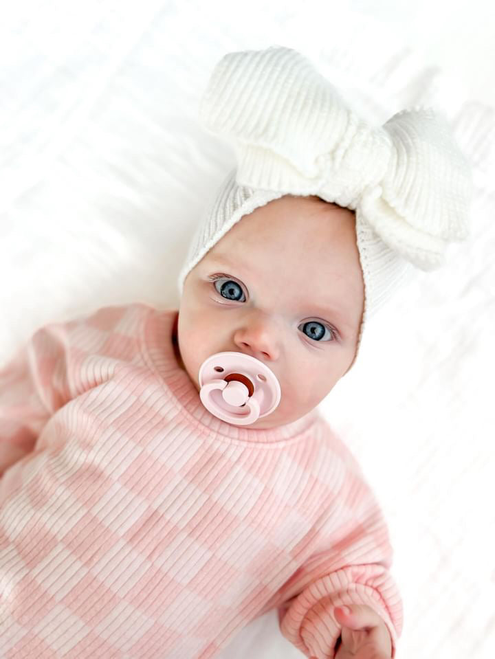PINK CHECKERED ROMPER