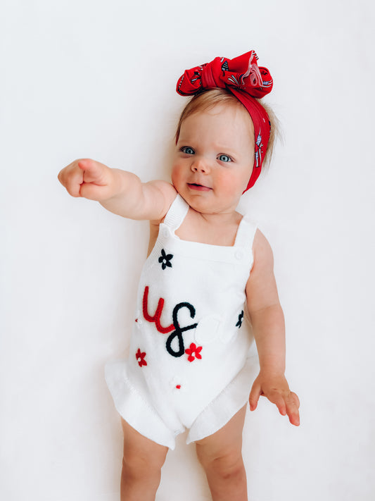 “USA” OVERALL ROMPER