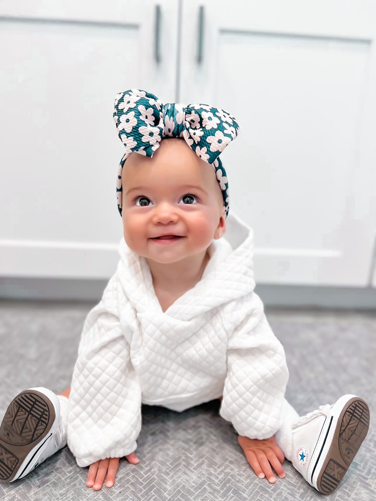 QUILTED HOODED ROMPER