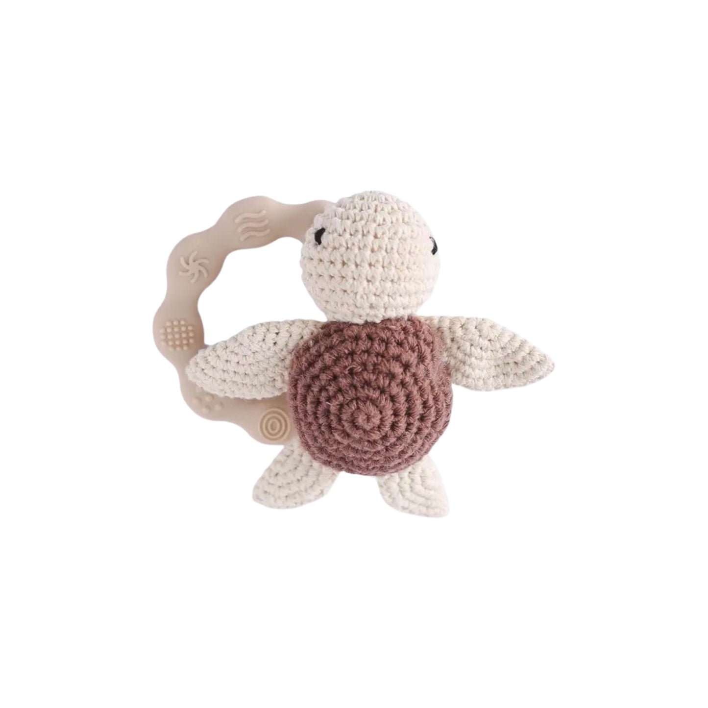 CROTCHET TURTLE RATTLE + TEETHER