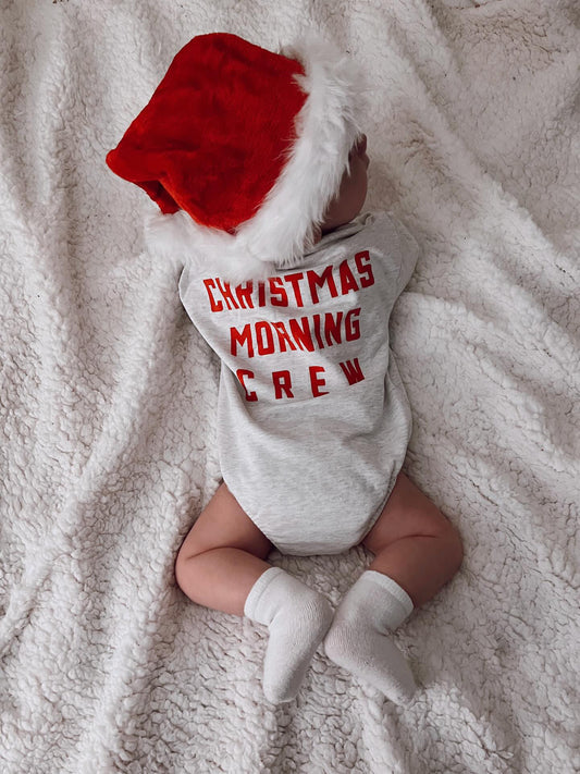 CHRISTMAS MORNING CREW ROMPER