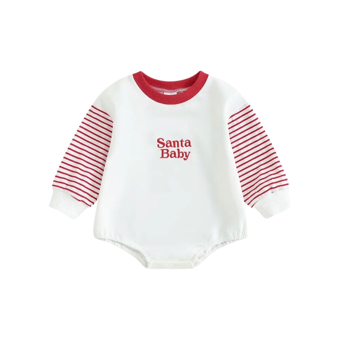 “SANTA BABY” ROMPER