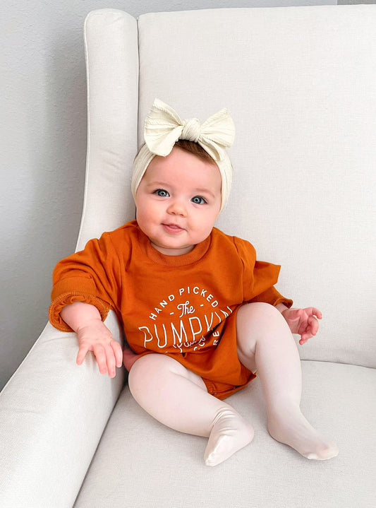 PUMPKIN PATCH LONG SLEEVE ROMPER