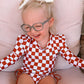 CHECKERED SWIMSUIT WITH RUFFLES