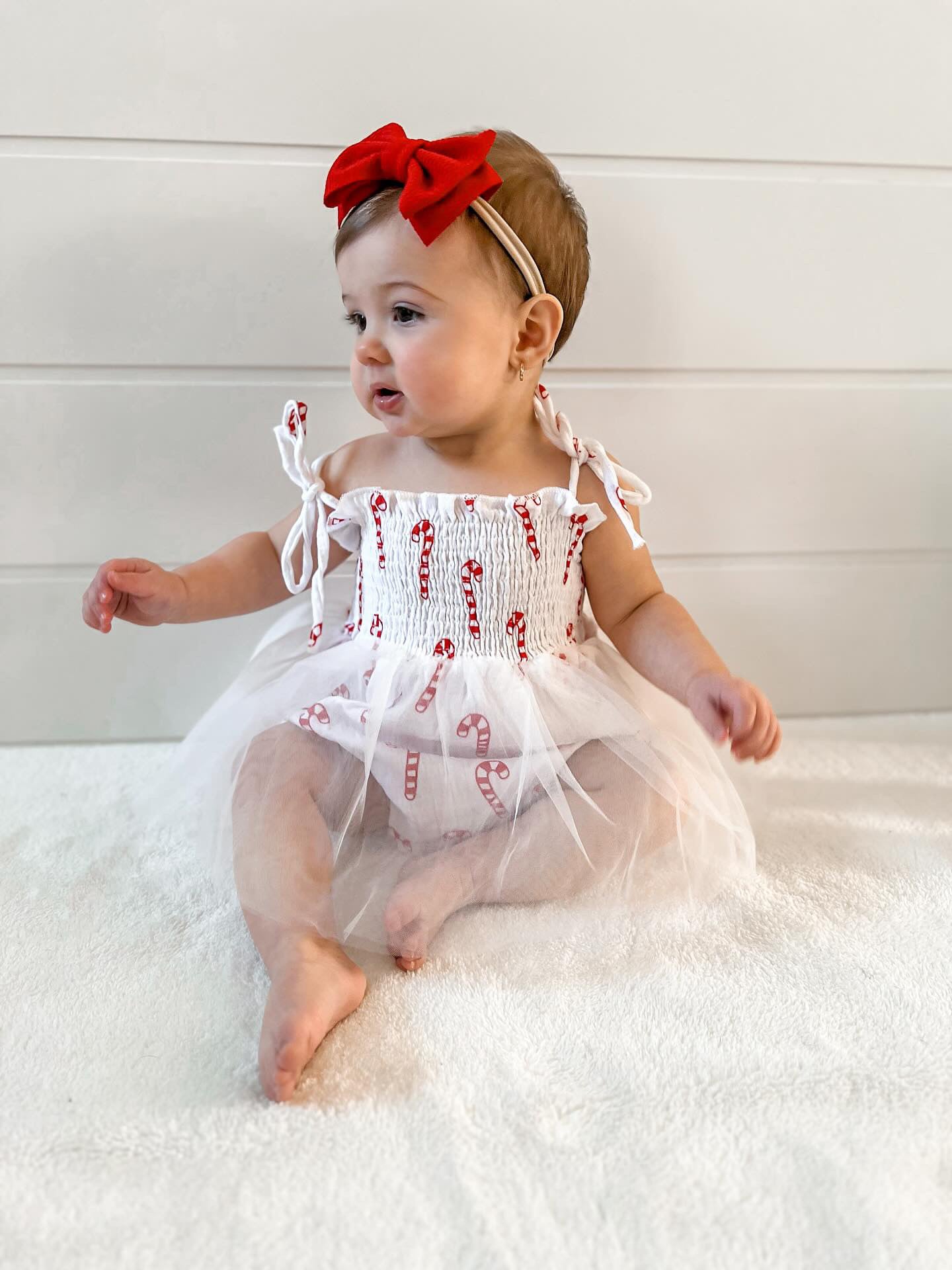 CANDY CANE TUTU ROMPER