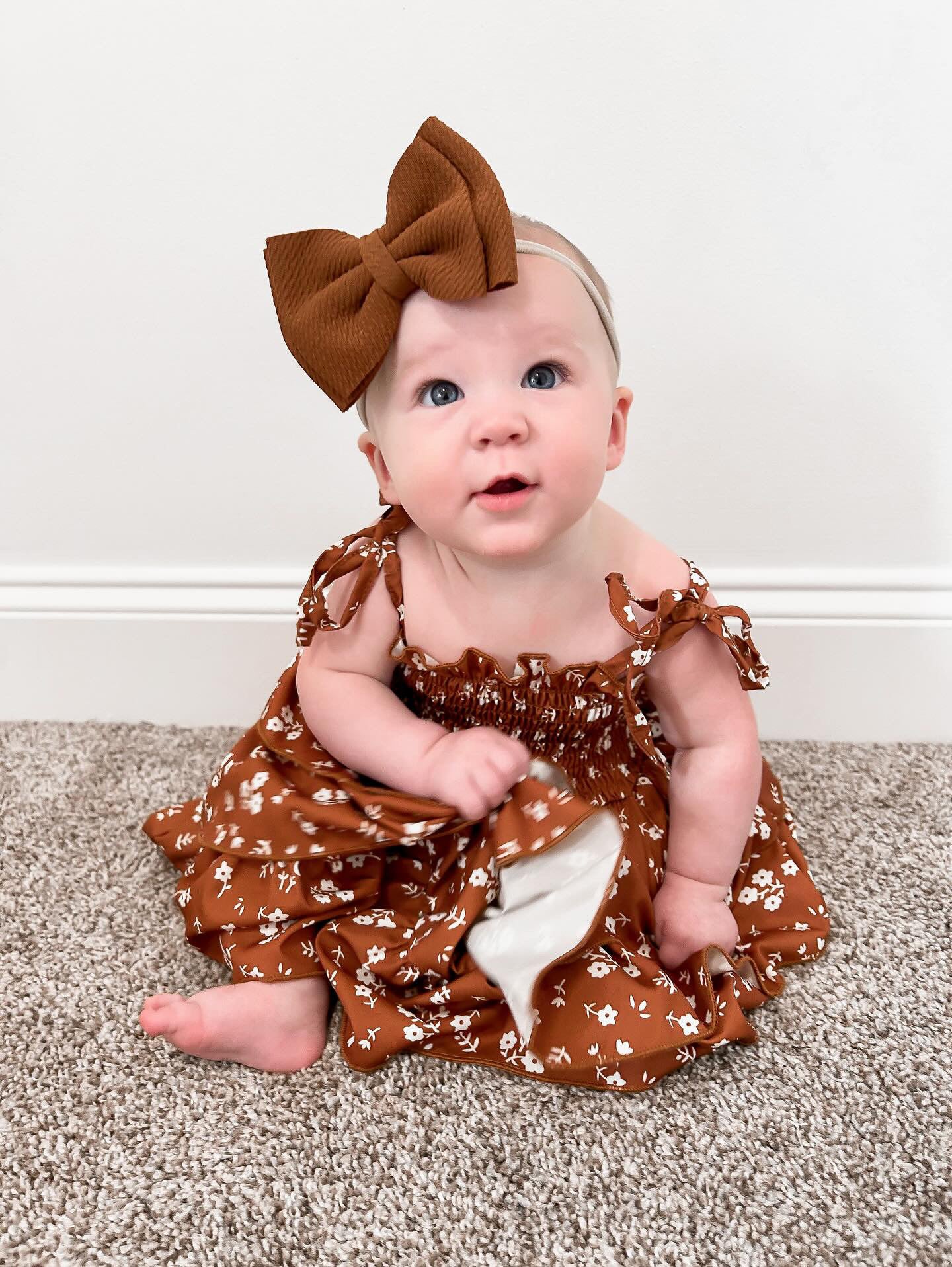 AUBURN FLORAL DRESS