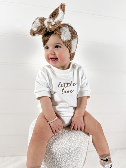 “LITTLE LOVE” SHORT SLEEVE ROMPER