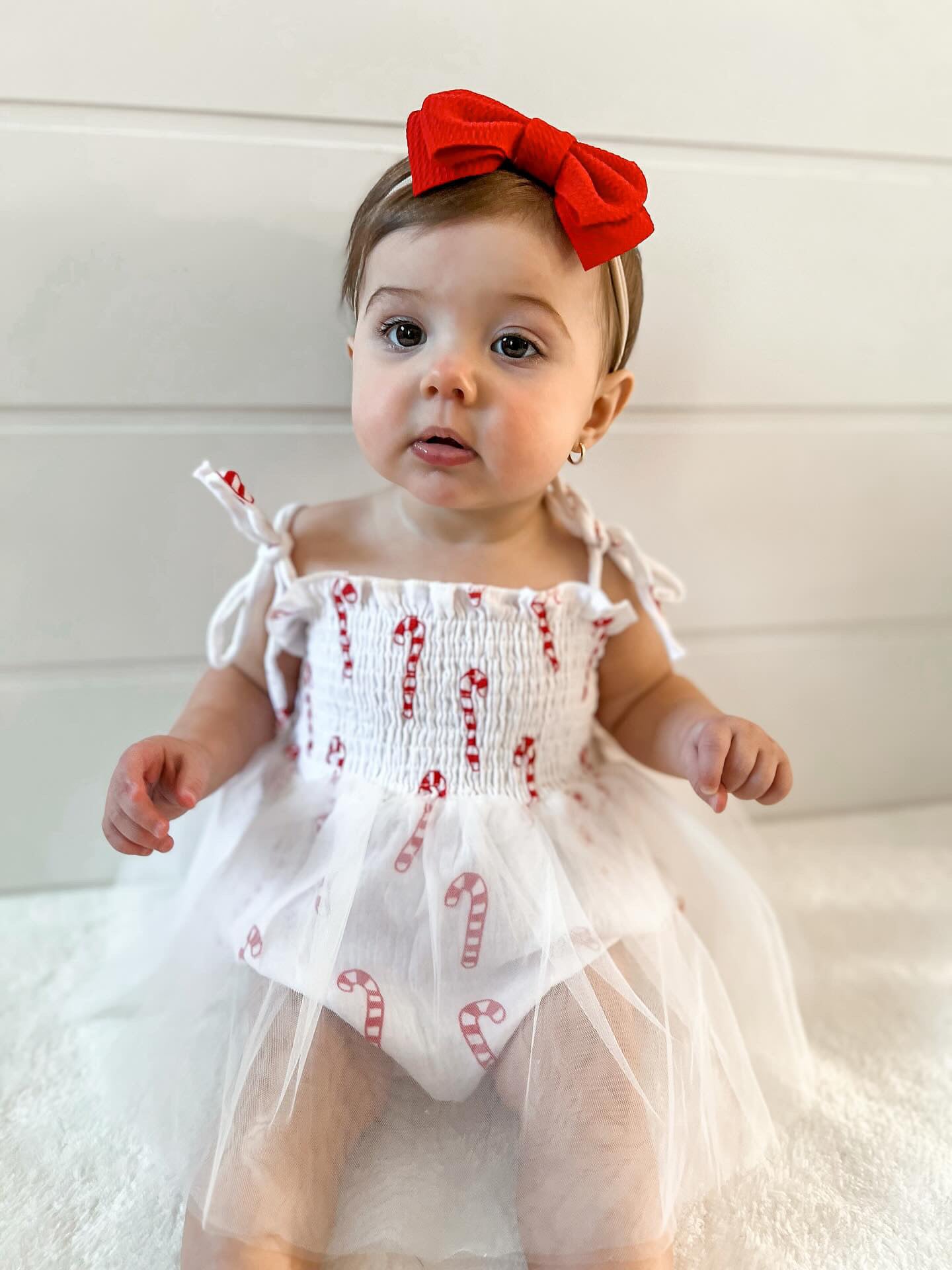 CANDY CANE TUTU ROMPER