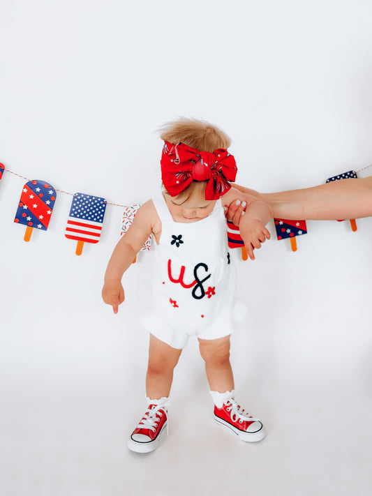“USA” OVERALL ROMPER