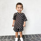 CHECKERED CHARCOAL SET