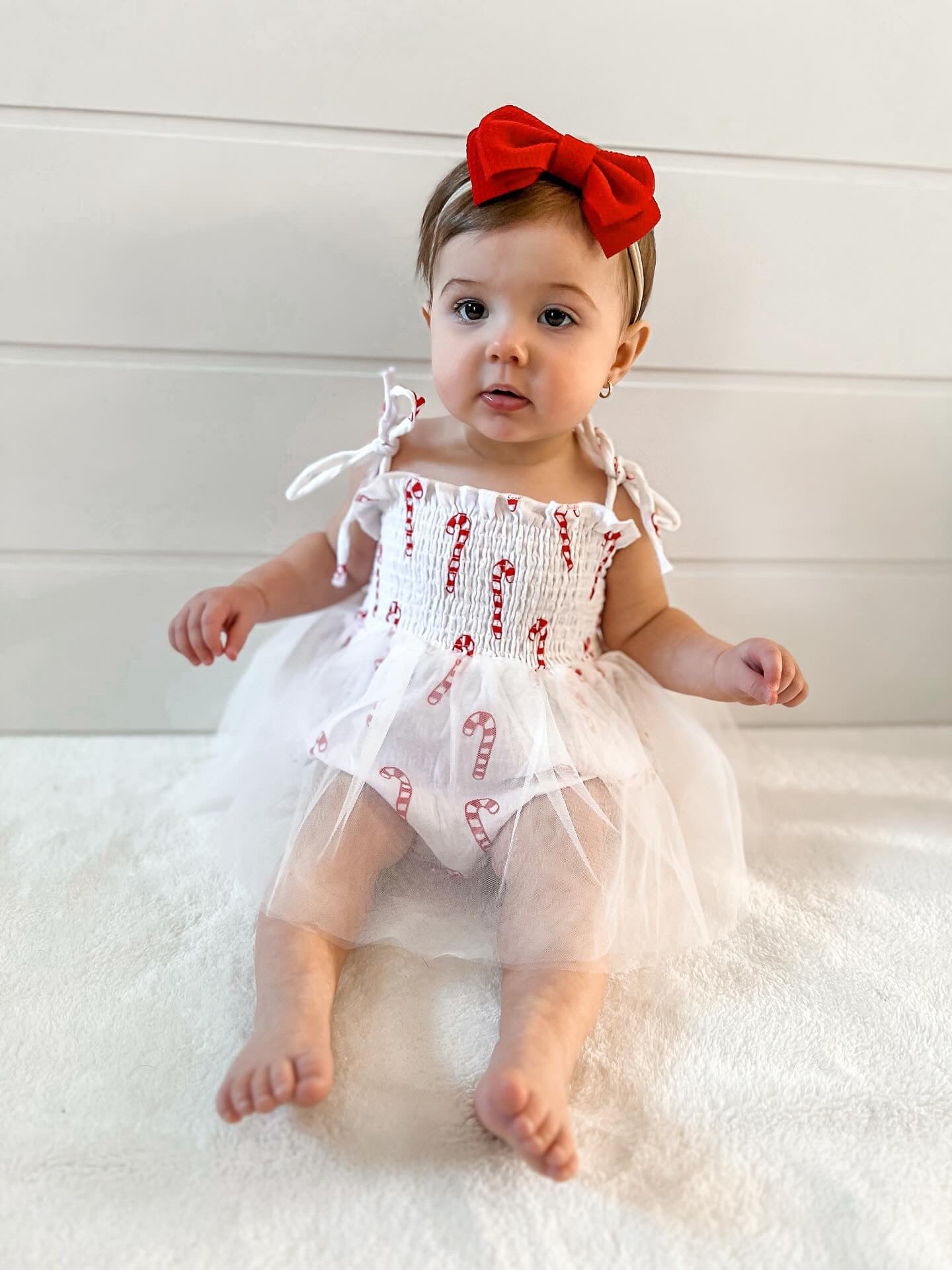 CANDY CANE TUTU ROMPER