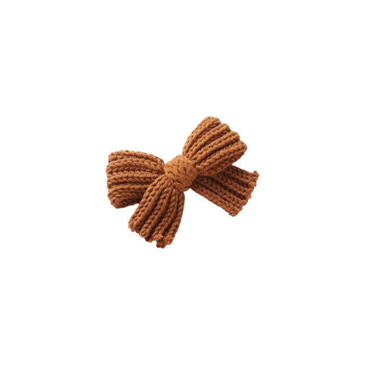 KNITTED BOW CLIP