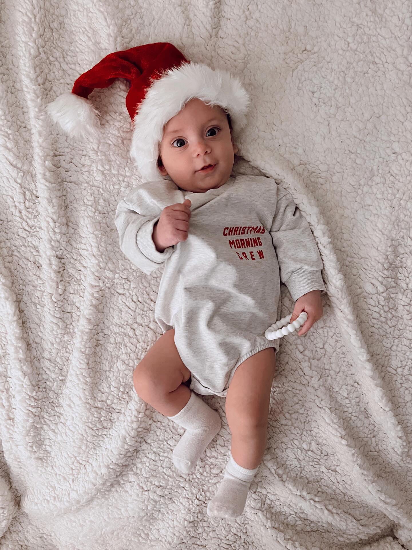 CHRISTMAS MORNING CREW ROMPER