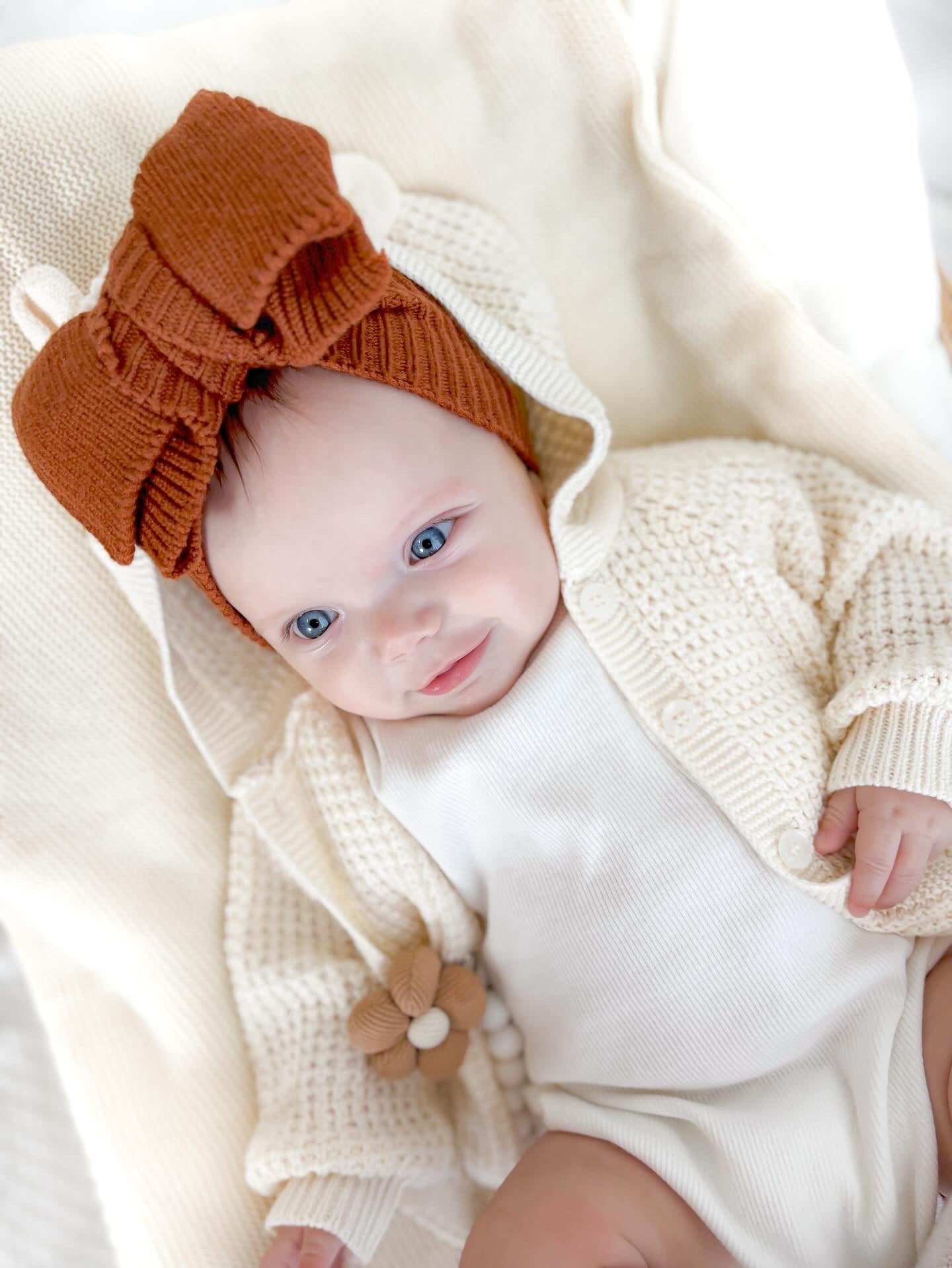 KNITTED TEDDY CARDIGAN