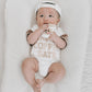 “MAMA’S COFFEE DATE” TRI COLOR ROMPER