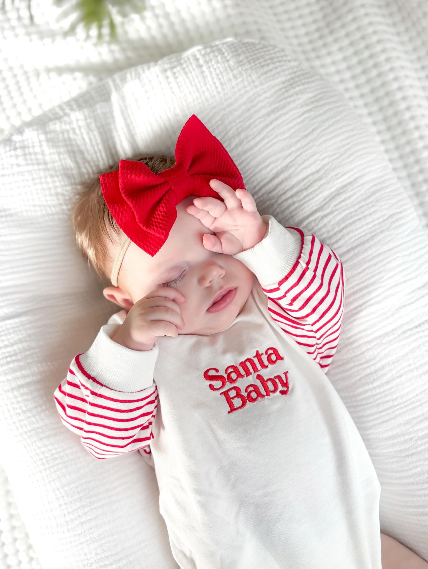 “SANTA BABY” ROMPER