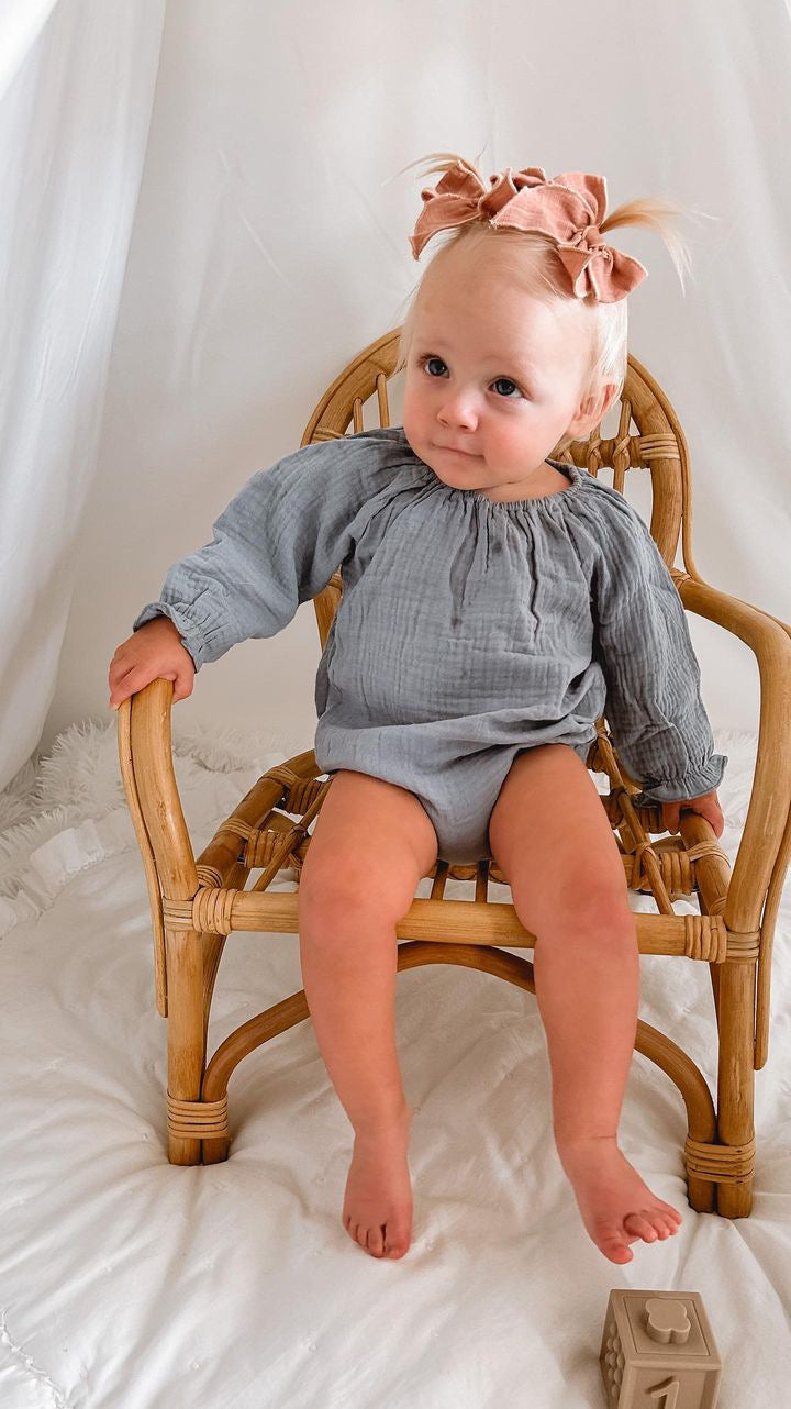 RUFFLE CUFF ONESIE