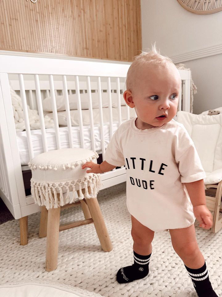 “LITTLE DUDE” ONESIE