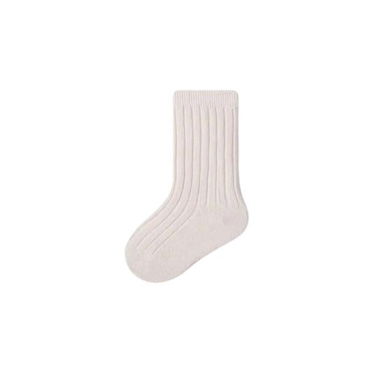 SOLID RIBBED SOCKS