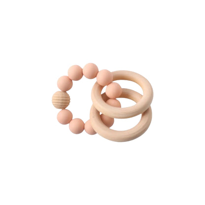 SILICONE BEAD RING TEETHER