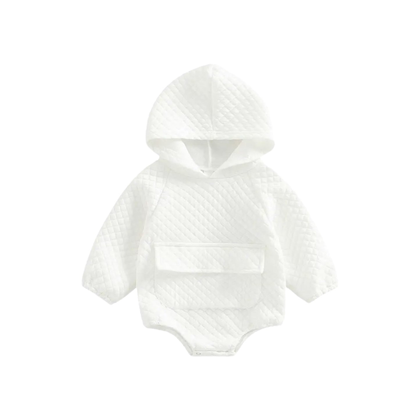 QUILTED HOODED ROMPER