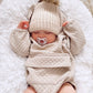 QUILTED HOODED ROMPER