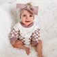 CHECKERED DOUBLE POCKET ROMPER