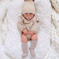 RIBBED POMPOM BEANIE
