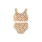 CHECKERED CREAMSICLE SWIMSUIT