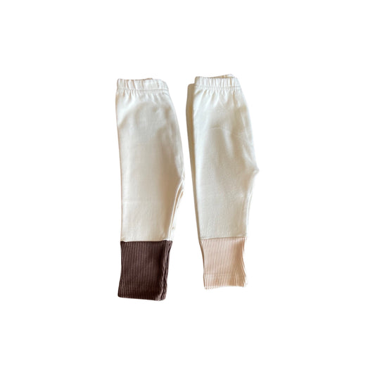 NEUTRAL TWO TONE LEGGINGS