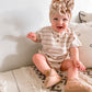 STRIPED WAFFLE KNIT SET