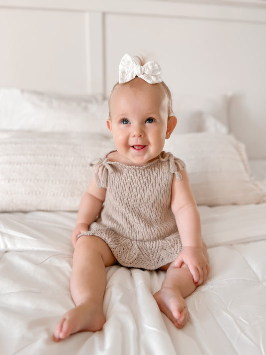 KNITTED TANK TOP ROMPER