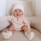 KNITTED HOODED ROMPER