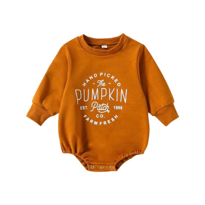 PUMPKIN PATCH LONG SLEEVE ROMPER