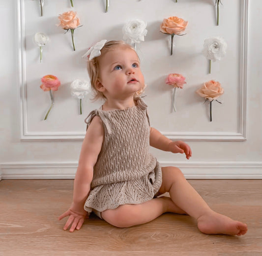 KNITTED TANK TOP ROMPER