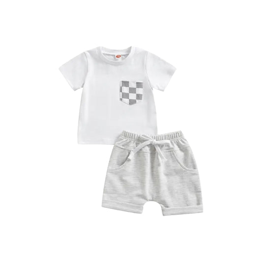 CHECKERED POCKET SET