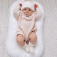 KNITTED HOODED ROMPER