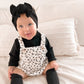 FLORAL RIBBED OVERALLS