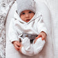 FUZZY POCKET SWEATER ROMPER