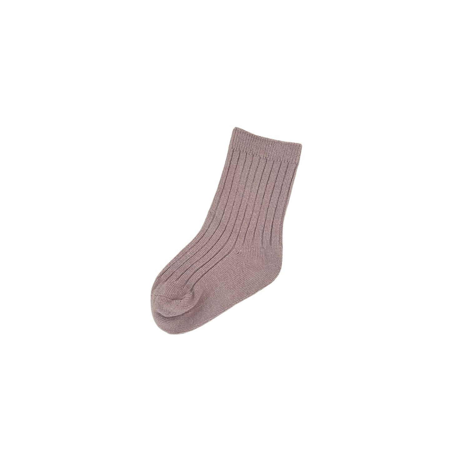 SOLID RIBBED SOCKS