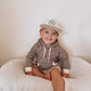 BROWN STRIPED HOODIE