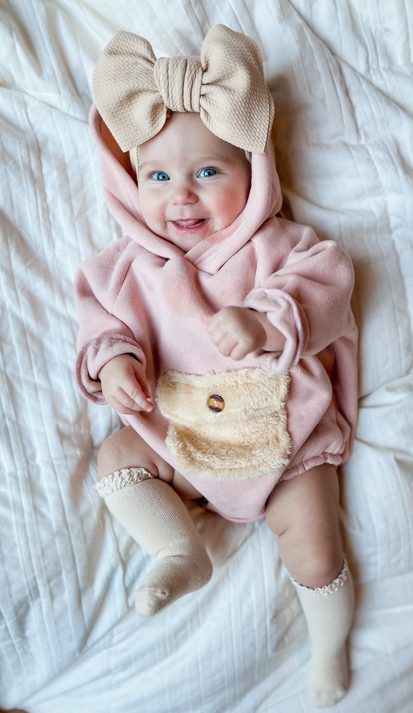 FUZZY POCKET SWEATER ROMPER