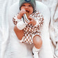 VELVET CHECKERED LONGSLEEVE ONESIE
