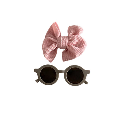 SUNGLASSES + HEADBAND BOW