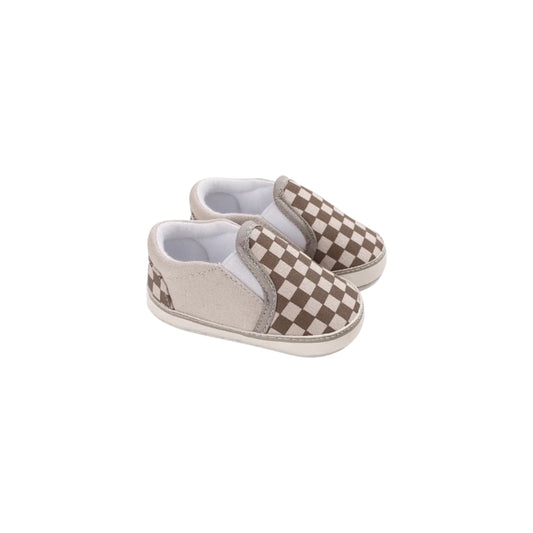 CHECKERED SLIP-ON SHOES