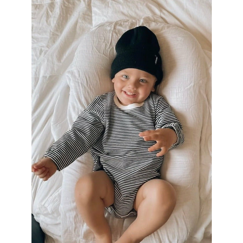 COZY CREWNECK ROMPER + BONNET