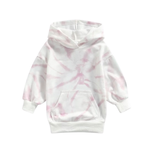 PINK TIE DYE HOODIE