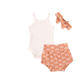 TANKTOP ONESIE AND ORANGE RAINBOW BLOOMER