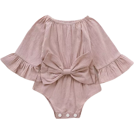 PINK BOW ROMPER