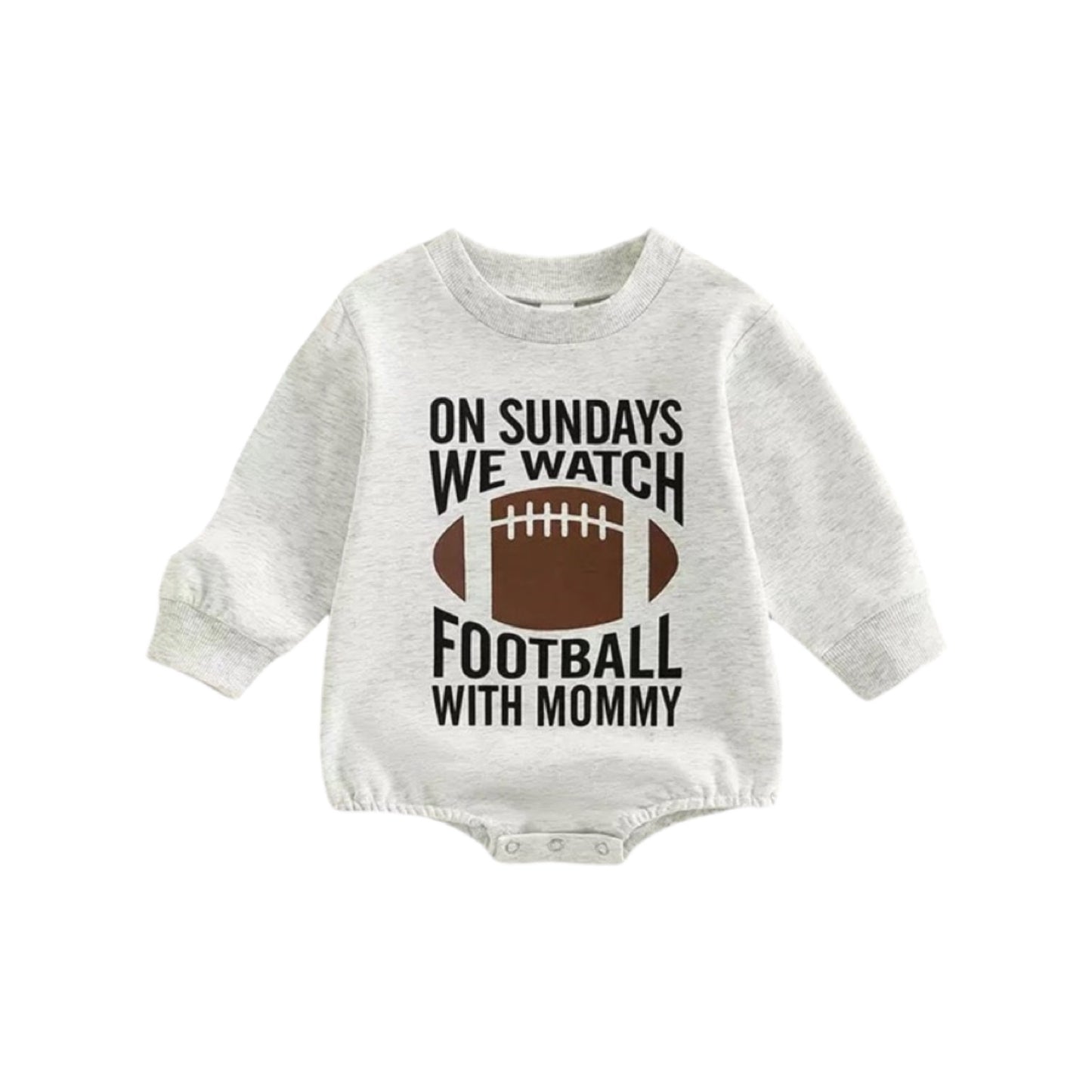 "ON SUNDAYS WE WATCH FOOTBALL" ROMPER